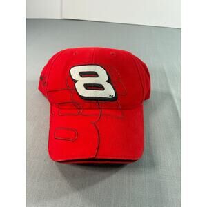 Dale Earnhardt Jr. #8 NASCAR Red Adjustable Hat Winner’s Circle Cap